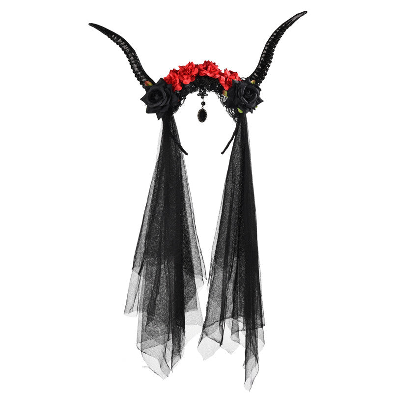 Party retro antelope horn headdress