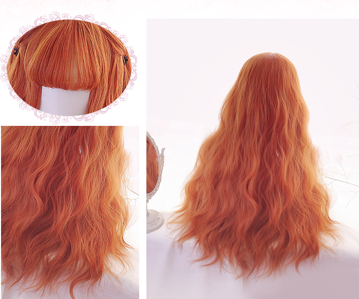 Loli Double Ponytail Orange Wig