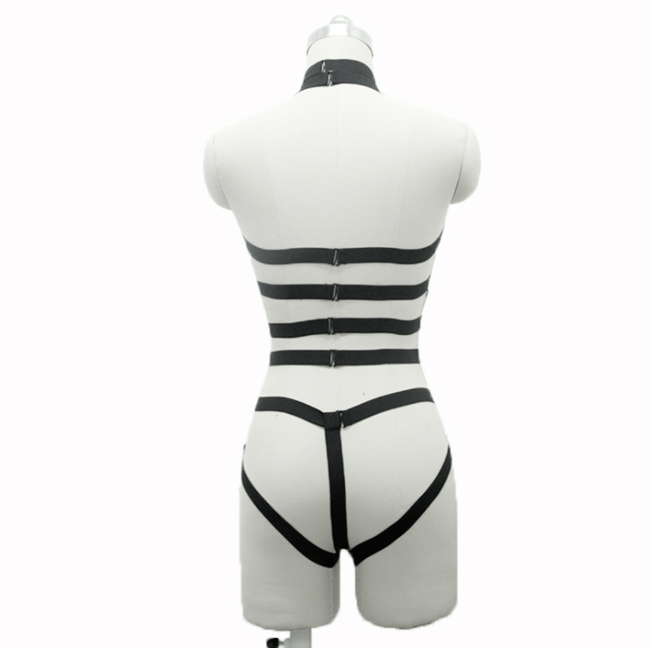 Full Body Leather Bodysuit Sexy Festival Fetish Fancy Fashion Belt