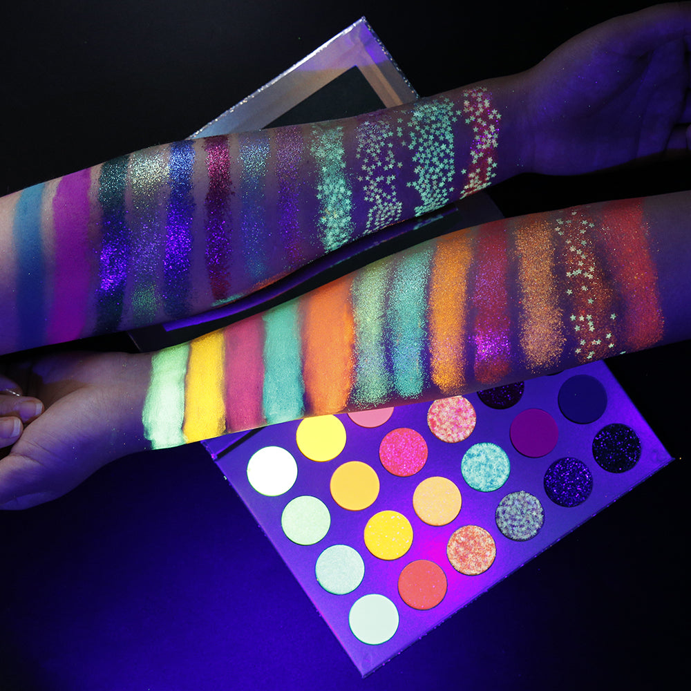 UV Glow Eyeshadow Stage Makeup Palette