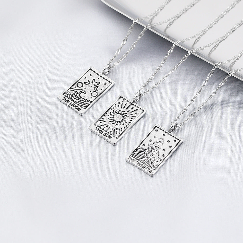 Natures Tarot Card Style Retro Necklaces