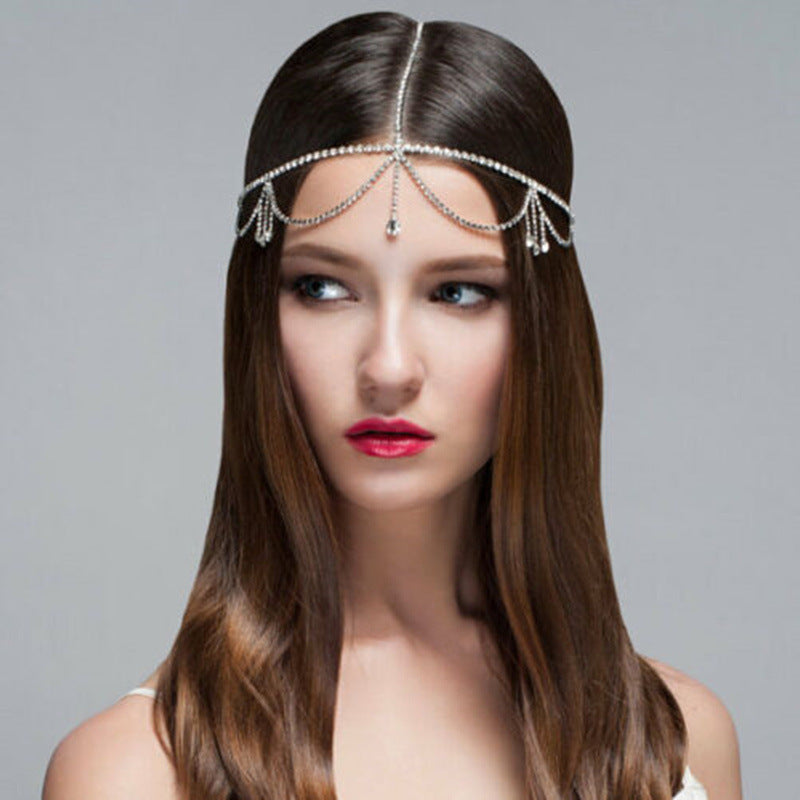 Tassel Rhinestone Hair Accessories Headdress Jewelry