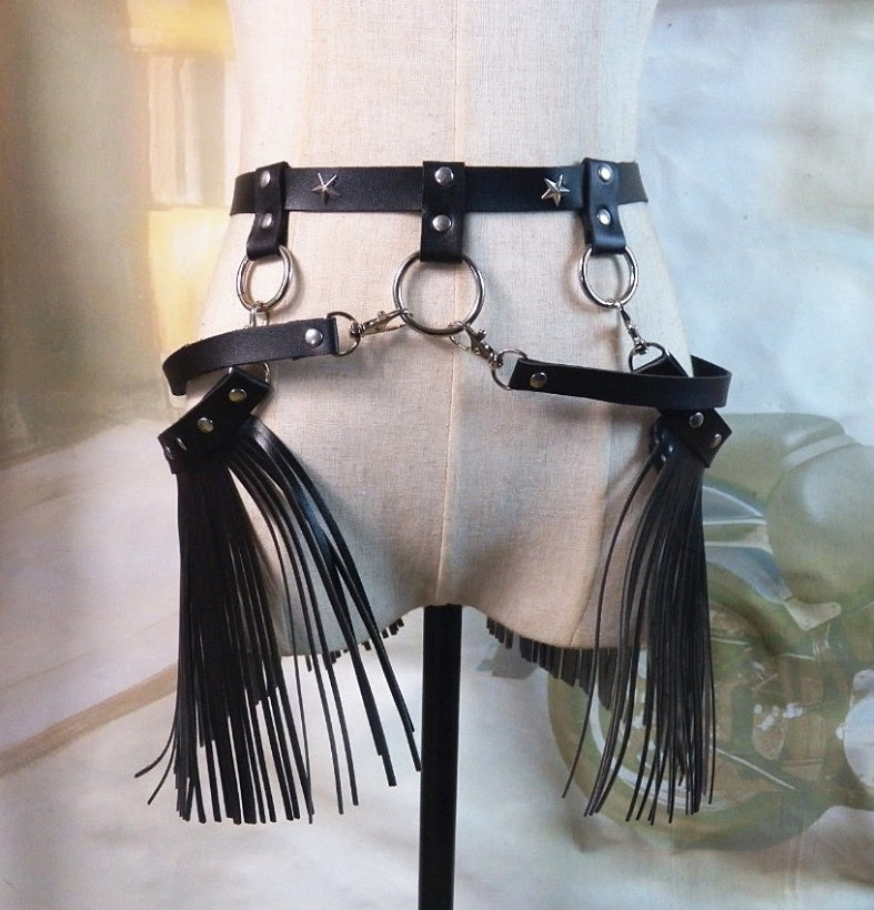 Punk Rock Goth Trendy Chain Fringe Sexy Festival Fashion Belt