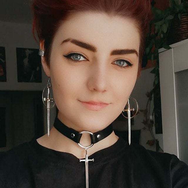 Dark Punk Witch earrings