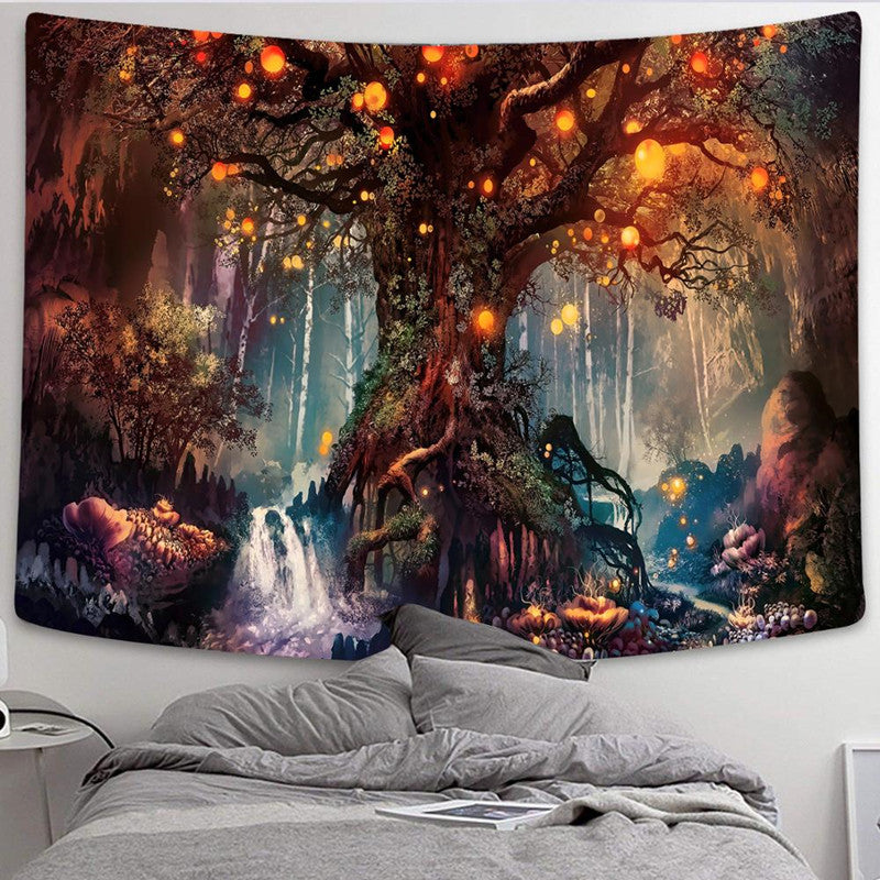 Polyester Fairy Tale Background Wall Tapestry Cloth