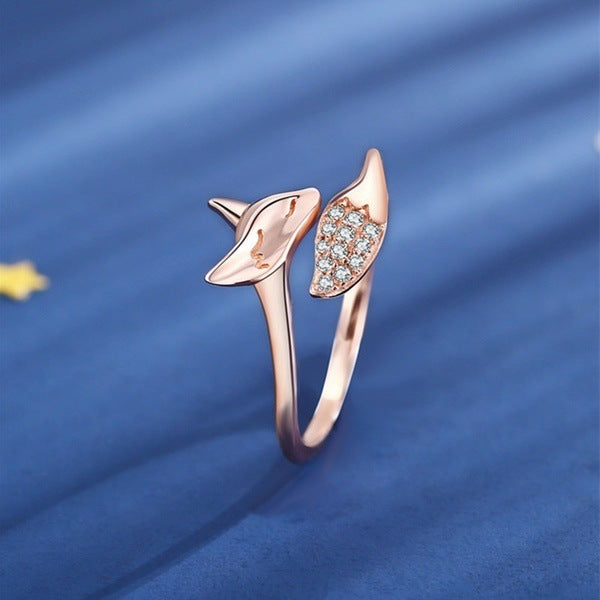 Foxy Fashion Dainty Fox Ring