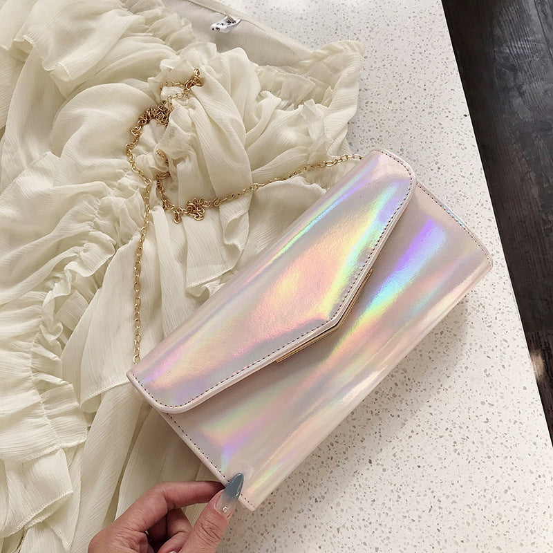 Large size Laser Holographic Clutch Handbag Casual or Evening Clutch