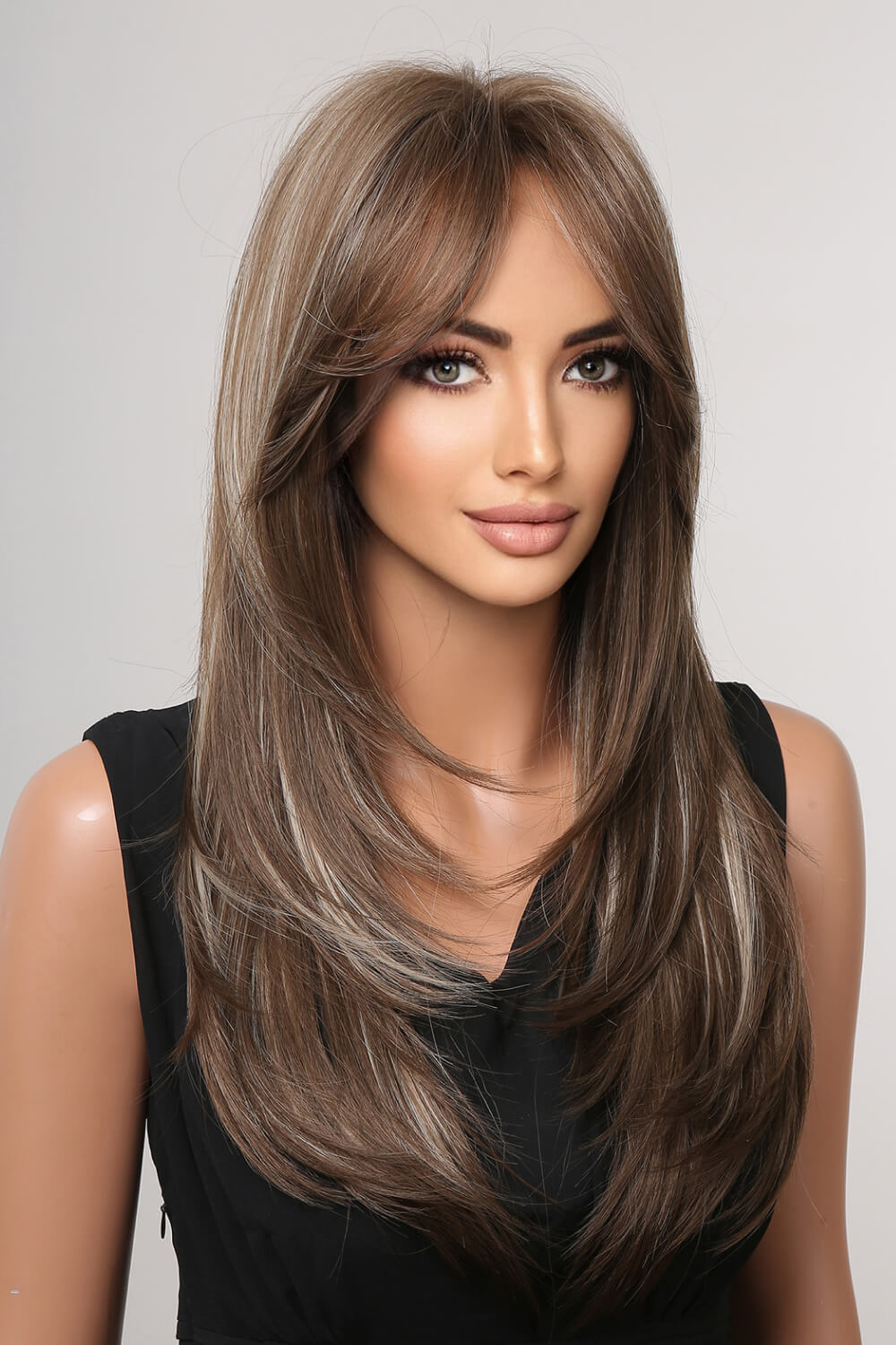 13x1 Full-Machine Synthetic Wig – Long Straight 22-Inch