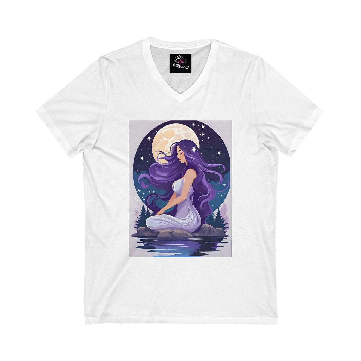 Witching Hour Unisex Jersey Short Sleeve V-Neck Tee