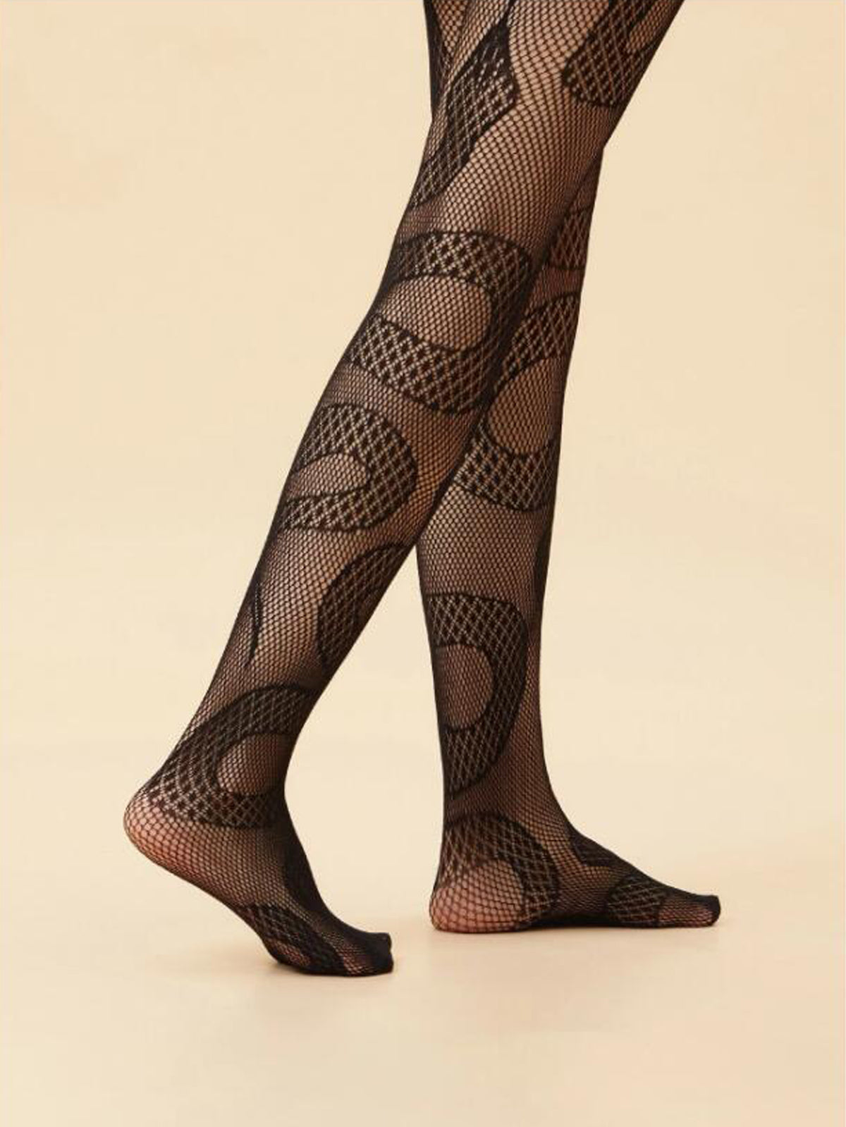 Jacquard Style Snake Patterned Fishnet Stockings Lingerie Pantyhose Tights