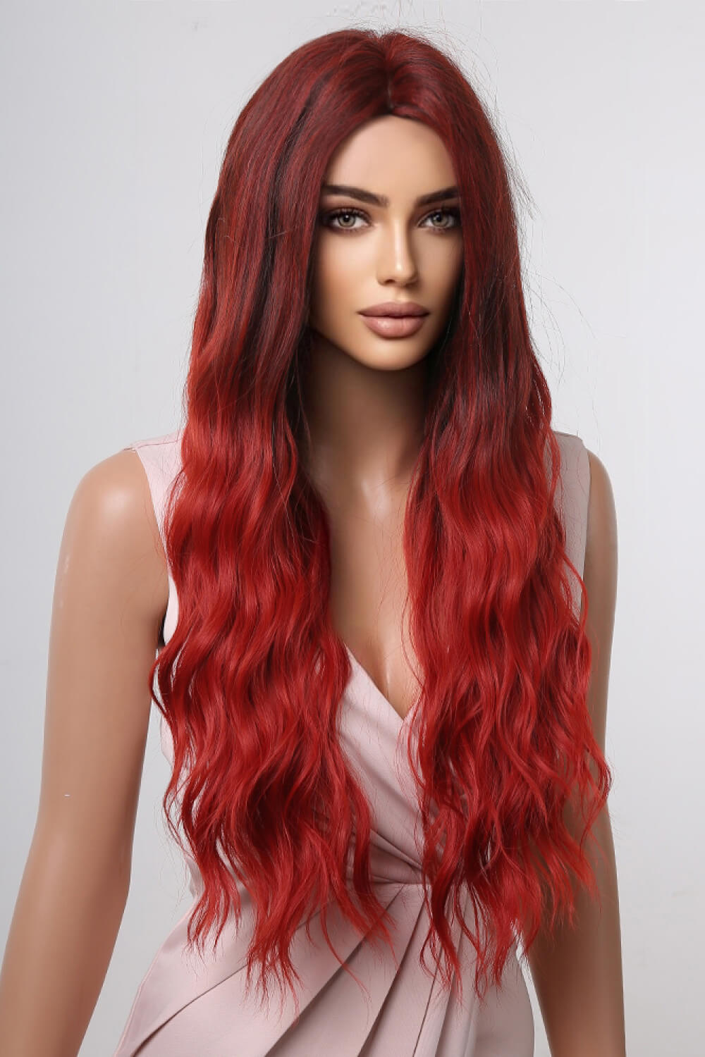 13x1 Full-Machine Synthetic Wig – Long Wavy 27-Inch