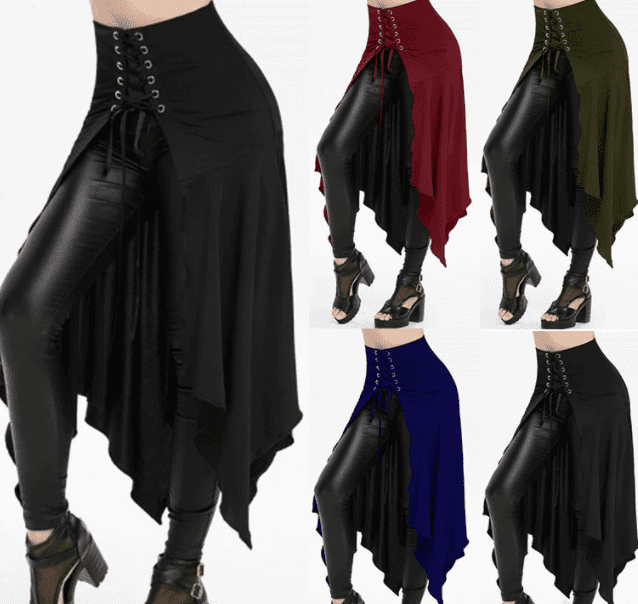 Irregular Hem Grunge Goth Punk Bandage Skirt