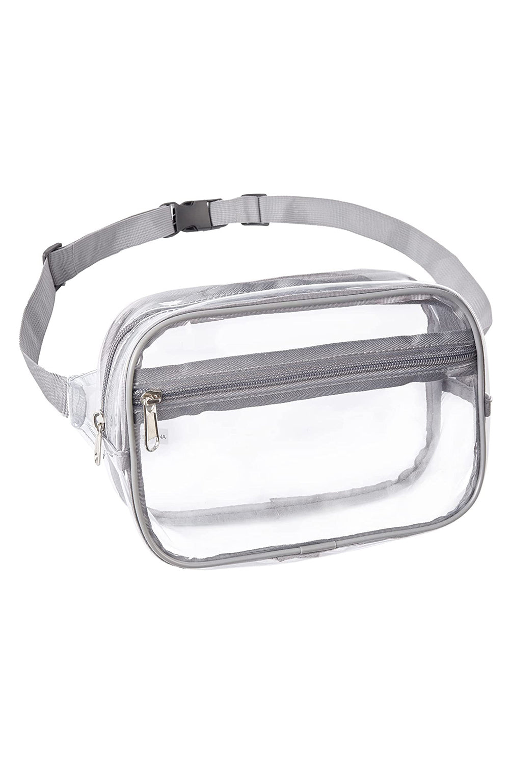 Black Clear PVC Adjustable Strap Crossbody Bag