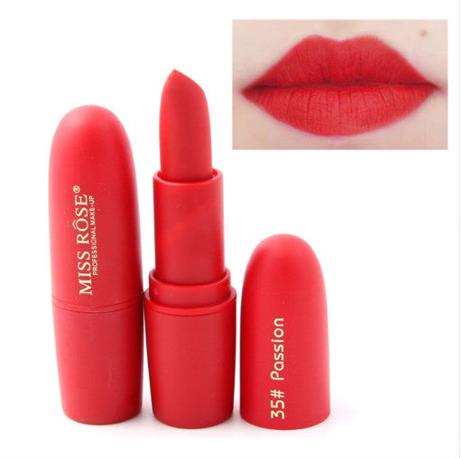 Miss Rose Moisturizing Comfort Matte Long Lasting Low Fade Lipstick