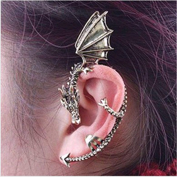 Accessories Goth Punk Dragon Without Pierced Ears