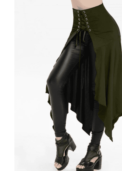 Irregular Hem Grunge Goth Punk Bandage Skirt