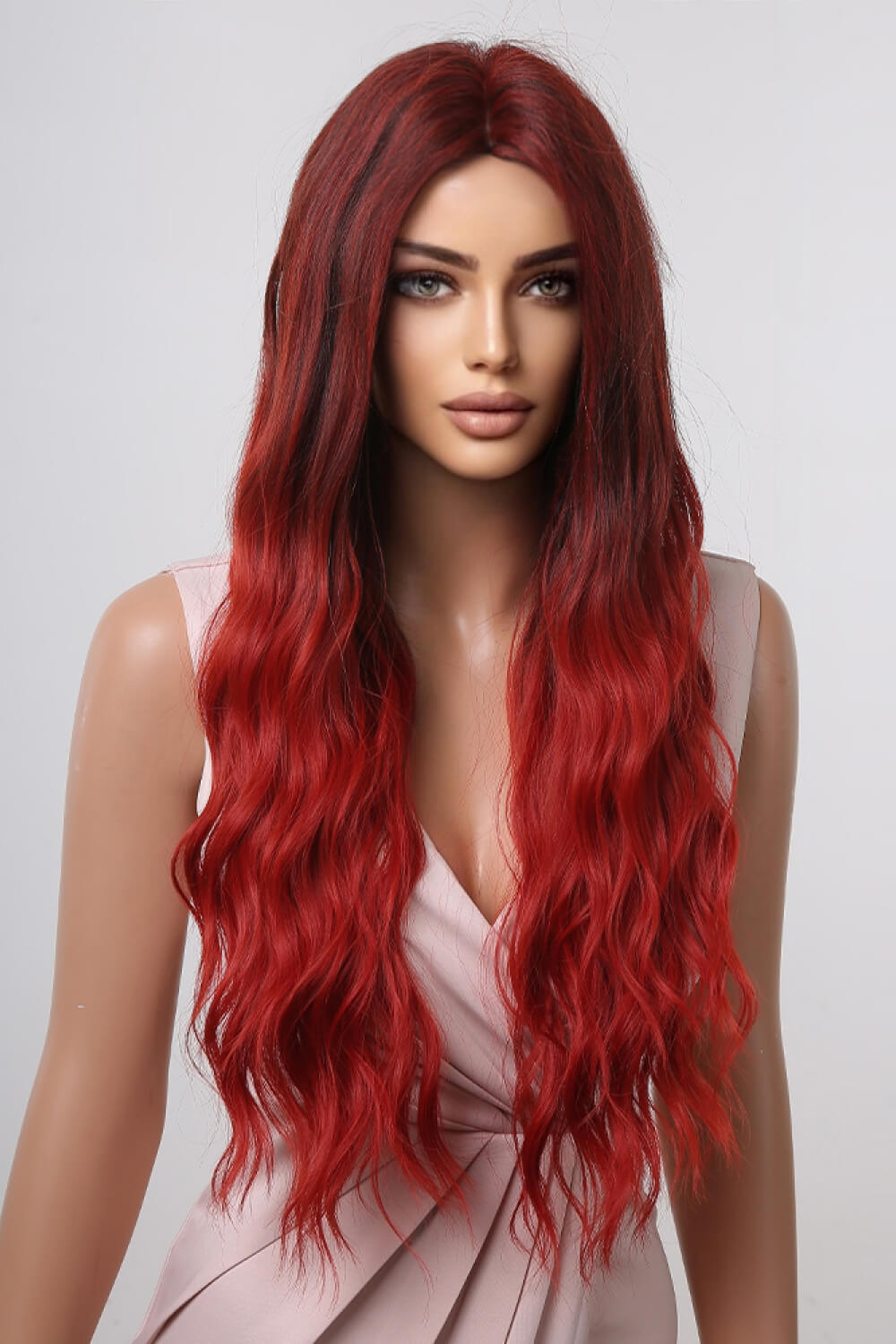 13x1 Full-Machine Synthetic Wig – Long Wavy 27-Inch