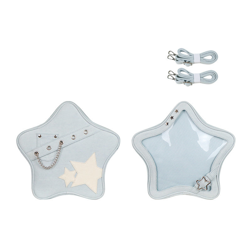 A Pair Of Cute Transparent Star Cartoon Crossbody Shoulder Bags