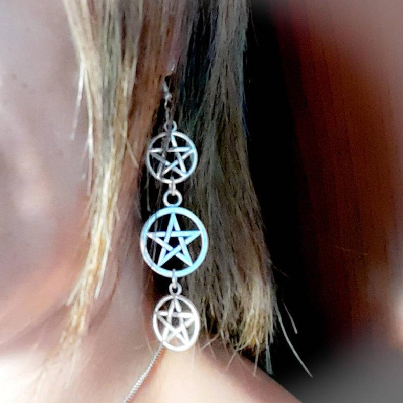 Pagan Witches Have Power Pentagram Earrings