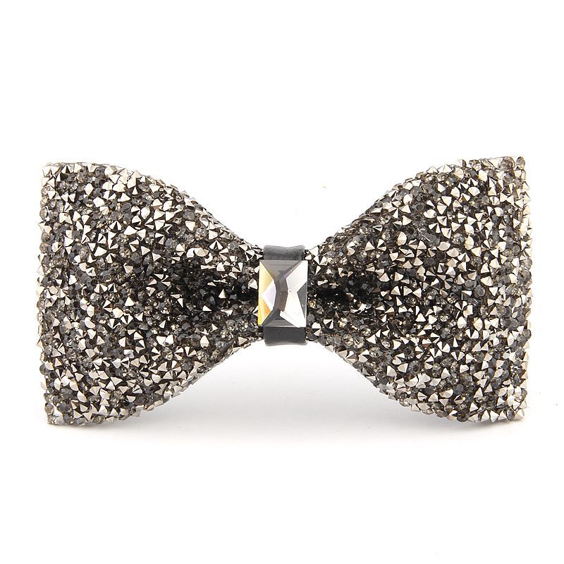 Starry Rhinestone Banquet Dress Knot Bow Diamond Tie