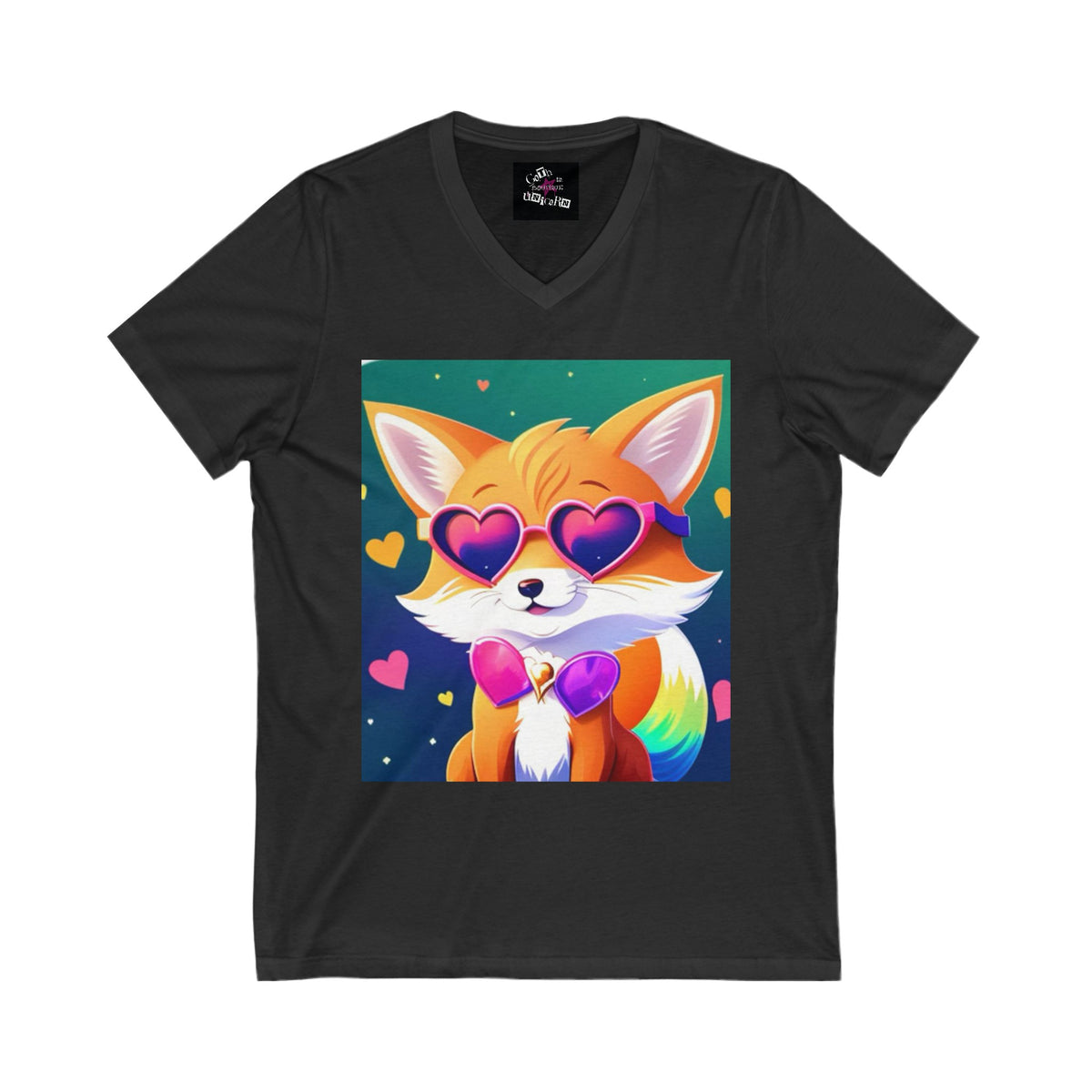 Four Pride’s Sake Fox 2 Unisex Jersey Short Sleeve V-Neck Tee