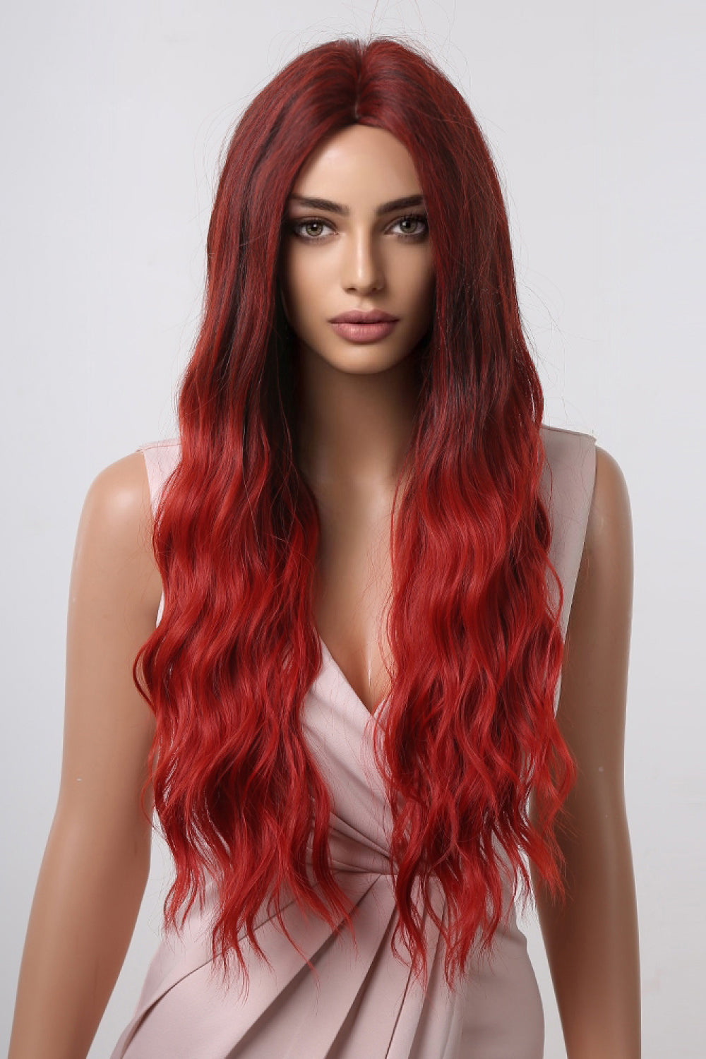 13x1 Full-Machine Synthetic Wig – Long Wavy 27-Inch