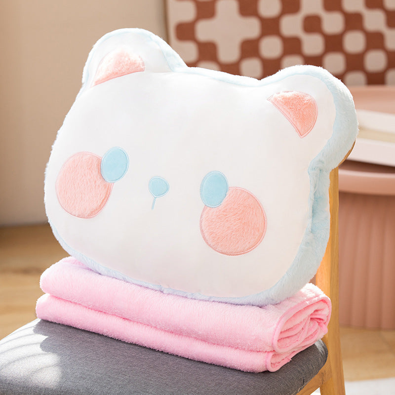 Cute Plush Animal Pillow and Blanket Combo Options Stuffed Animal Snuggle Pal