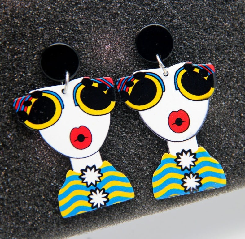 Fashion Earrings Harajuku Cute And Chic Cartoon Ladies