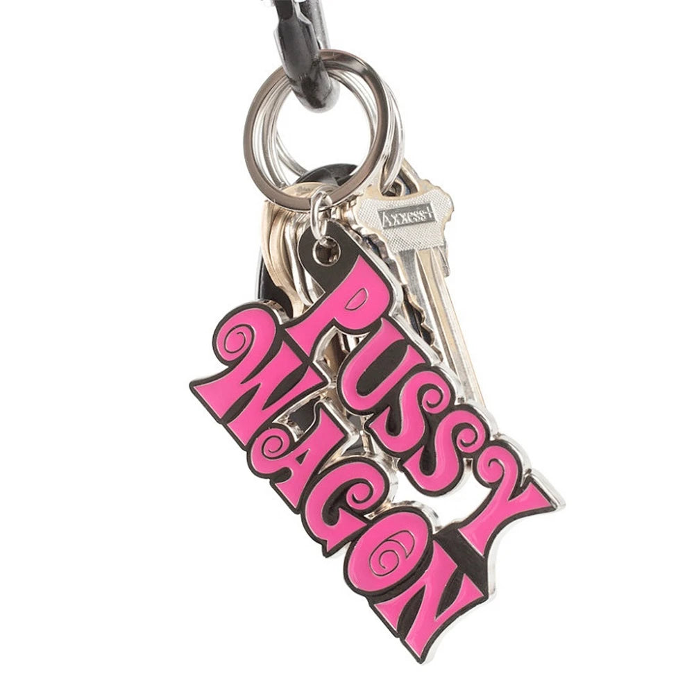 Kill Bill 'PUSSY WAGON' Keyring Pendant: Fashionable Movie Accessory for Women and Men, Perfect Gift Keychain for 2024 Y2K