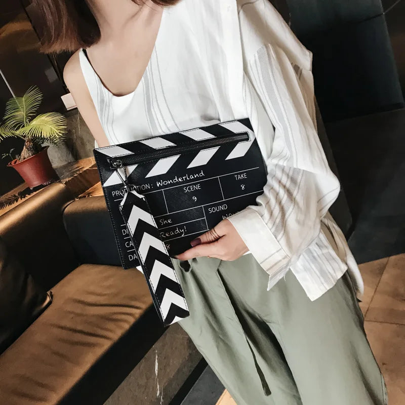 Funny Movie Prop Design Women's Shoulder Bag - Designer Clutch Bag, Cute PU Leather Crossbody Messenger Bag for Ladies