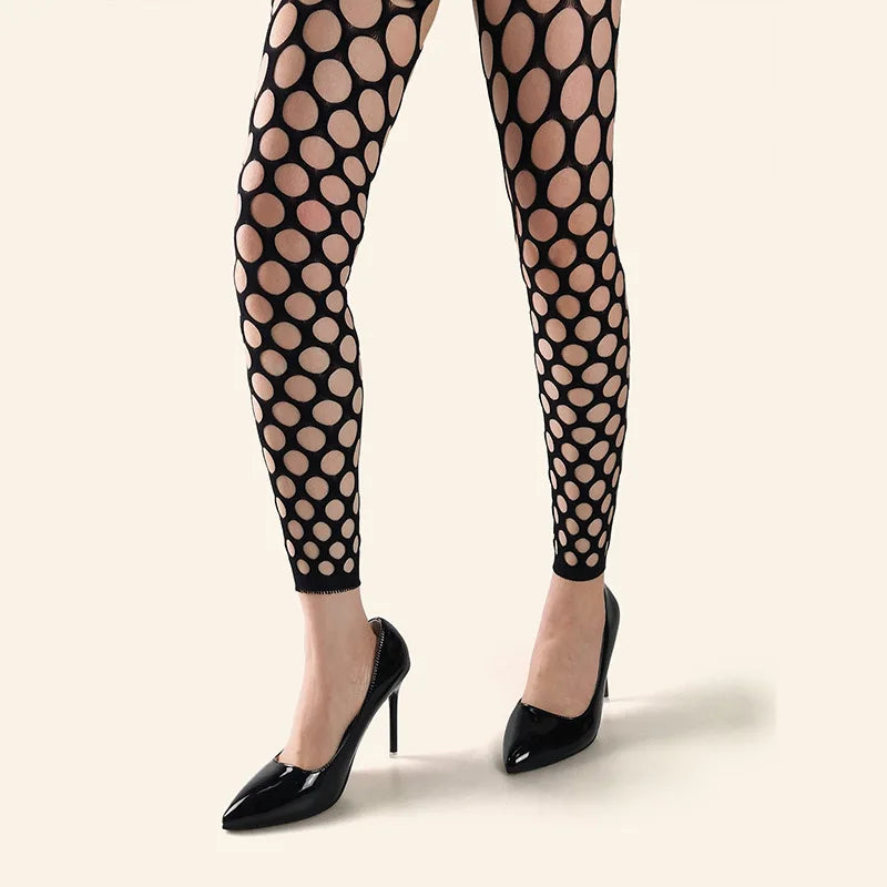 KASURE High Fashion Fishnet Tights - Hollow Out Big Net Women's Sexy Pantyhose