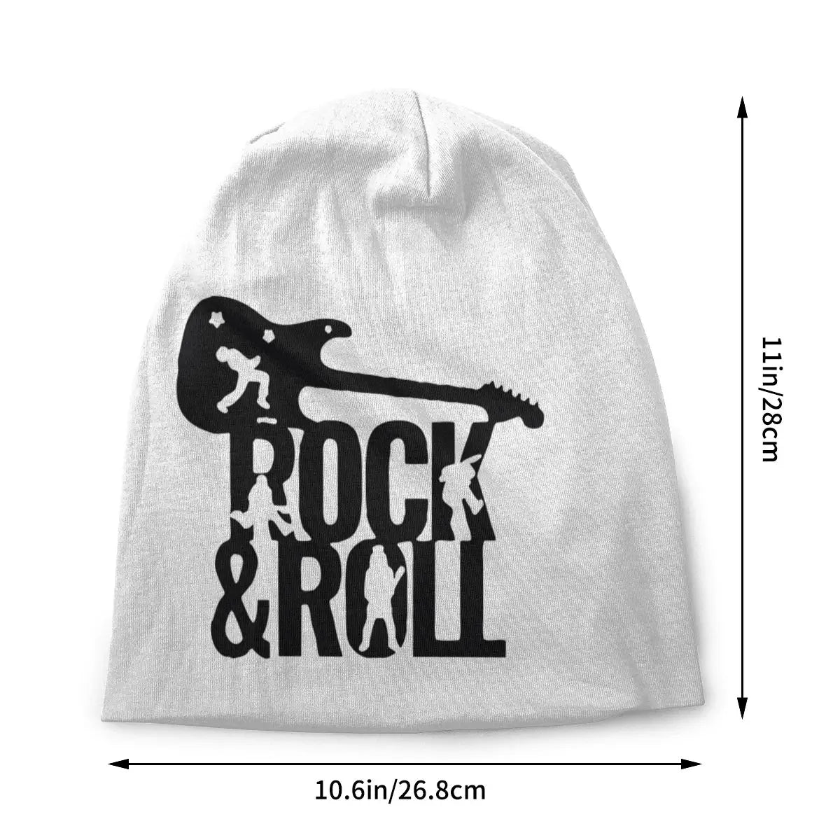 Rock N Roll Skullies Beanies | Heavy Metal Music Hat | Goth Outdoor Caps for Men and Women | Summer Multifunction Knit Bonnet