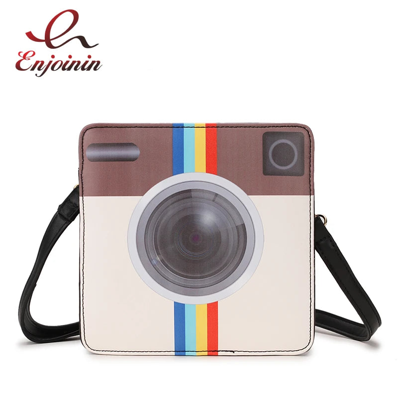 Unique Camera Shape Crossbody Bag Women Fashion Phone Cards Shopping Chic Shoulder Bag Novelty Casual Cute Purses and Handbags