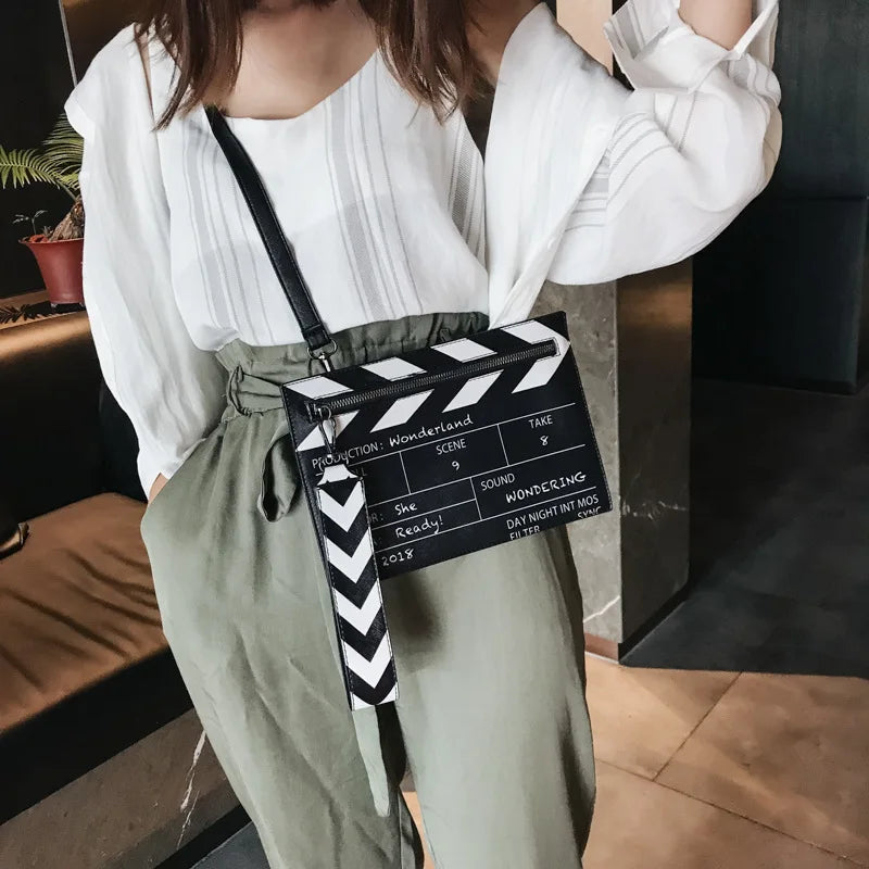 Funny Movie Prop Design Women's Shoulder Bag - Designer Clutch Bag, Cute PU Leather Crossbody Messenger Bag for Ladies