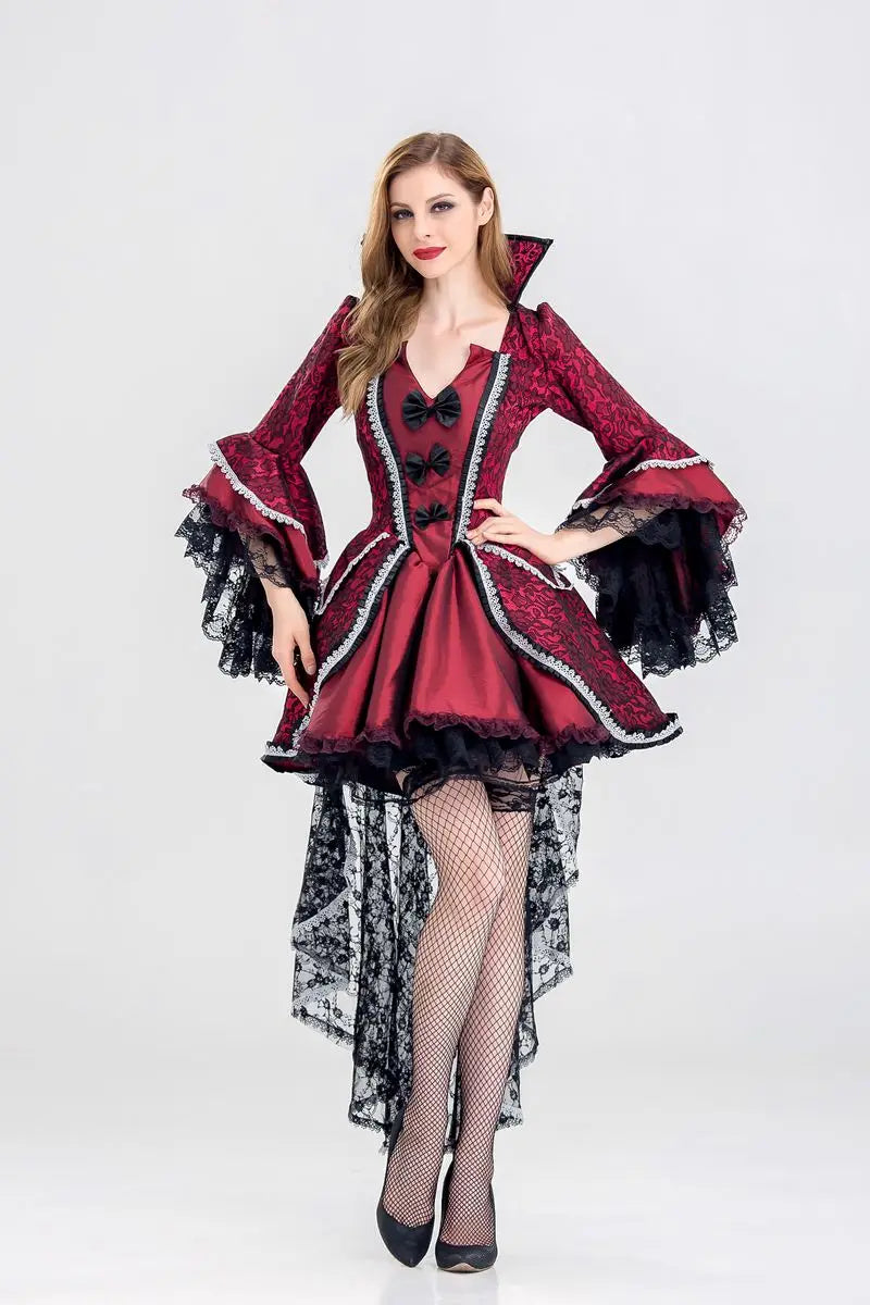 Bloody Beautiful Vampire Queen Costume – Plus Size XL, XXL Halloween Women's Classic Vampire Costume, Deluxe Victorian Style