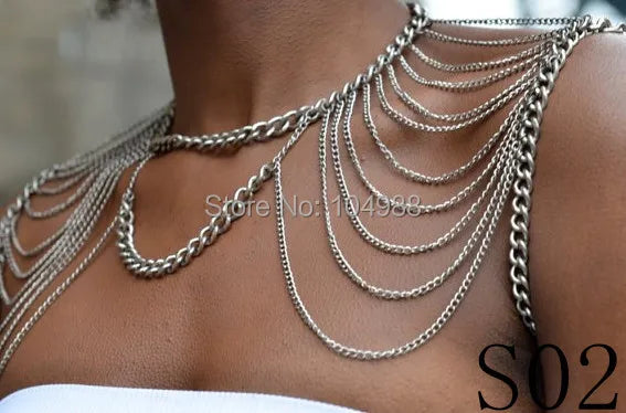 New Arrivals Women's Fashion Body Chains - Shoulder Jewelry in Various Styles and Colors