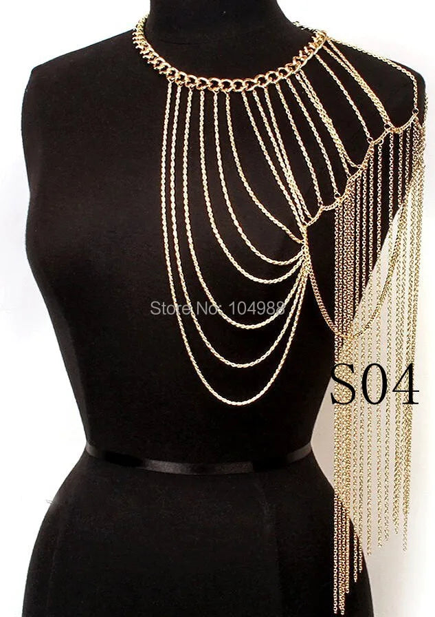 New Arrivals Women's Fashion Body Chains - Shoulder Jewelry in Various Styles and Colors