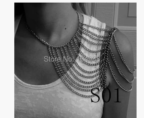 New Arrivals Women's Fashion Body Chains - Shoulder Jewelry in Various Styles and Colors