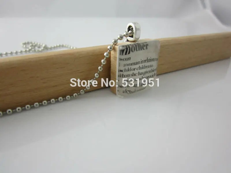 Vintage Video Game Jewelry: Insert Coin to Play Scrabble Tile Pendant with Ball Chain Necklace