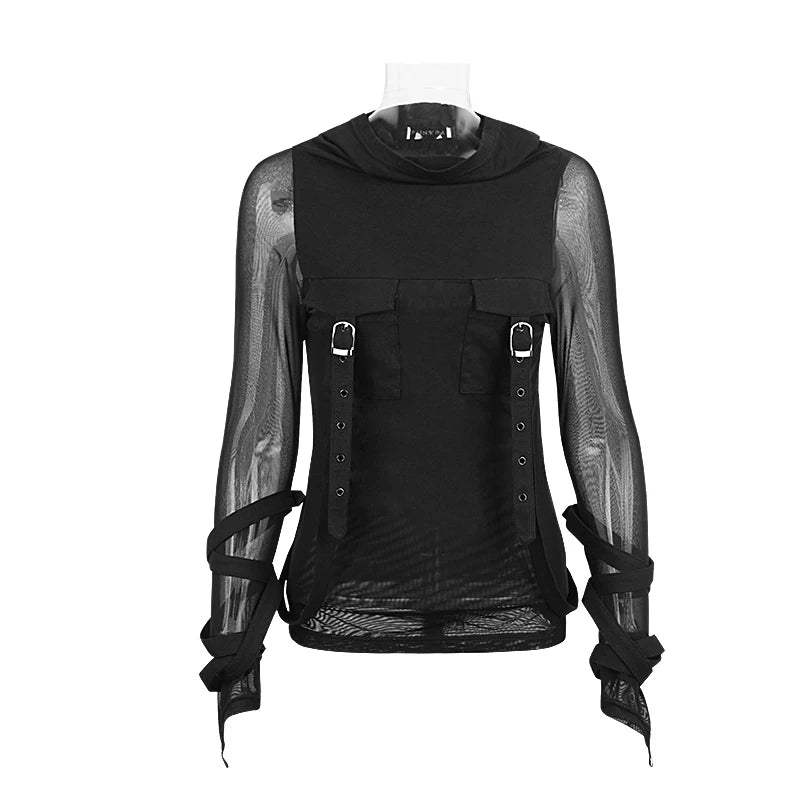 New Punk Rave Emo Rockabilly Gothic Vintage Top - Cotton Shirt for Women, Fashionable and Stylish