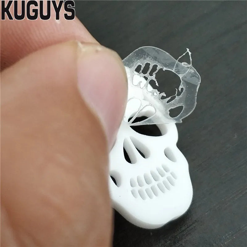 White Skeleton Stud Earrings | Hip-Hop Punk Rock Accessories for Women