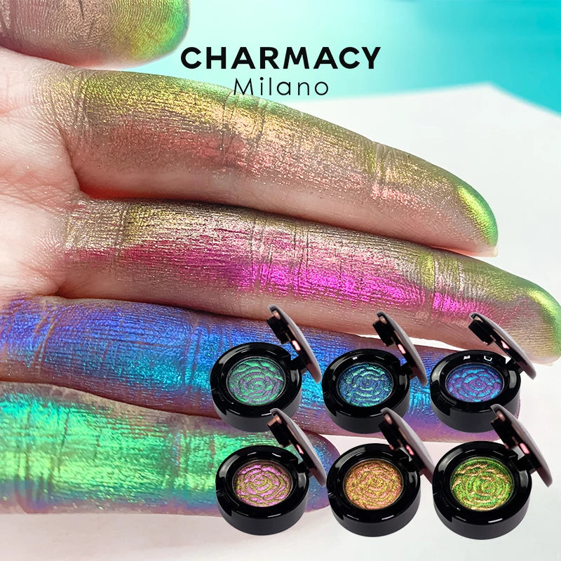 CHARMACY Insane Shifters Chameleon Eye Shadow – High Pigment, Long-lasting Single Glitter Eyeshadow for Eye Makeup