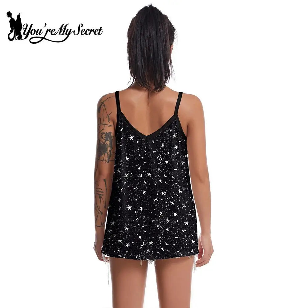 [You're My Secret] Women s Camis Ladies Camisole Vest Tank Tops Leopard print  Club Party Wear Tank Tops Backless Basic Camisole