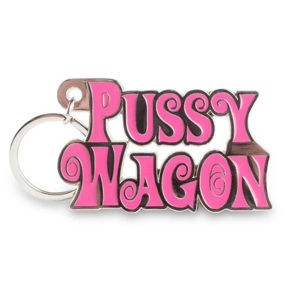 Kill Bill 'PUSSY WAGON' Keyring Pendant: Fashionable Movie Accessory for Women and Men, Perfect Gift Keychain for 2024 Y2K