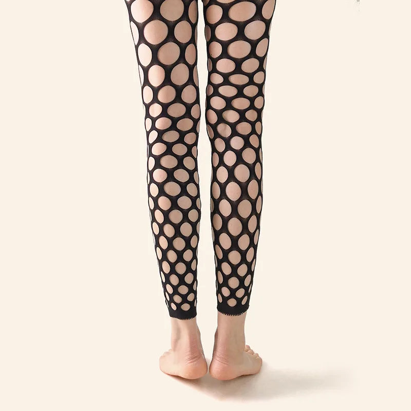 KASURE High Fashion Fishnet Tights - Hollow Out Big Net Women's Sexy Pantyhose