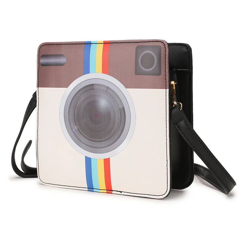 Unique Camera Shape Crossbody Bag Women Fashion Phone Cards Shopping Chic Shoulder Bag Novelty Casual Cute Purses and Handbags