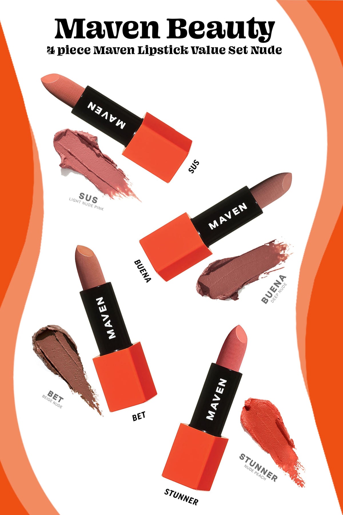 Maven Lipstick Value Set Nude