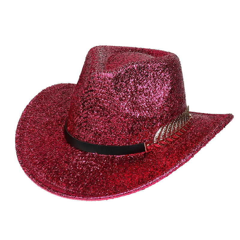 Sparkling Glitter Cowgirl Fashion Hat