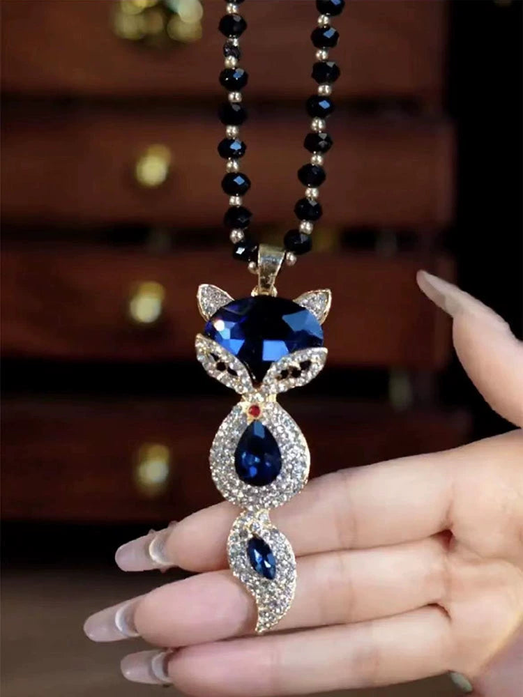 Fashion New Elegant Fox Female Exquisite Pendant Necklace