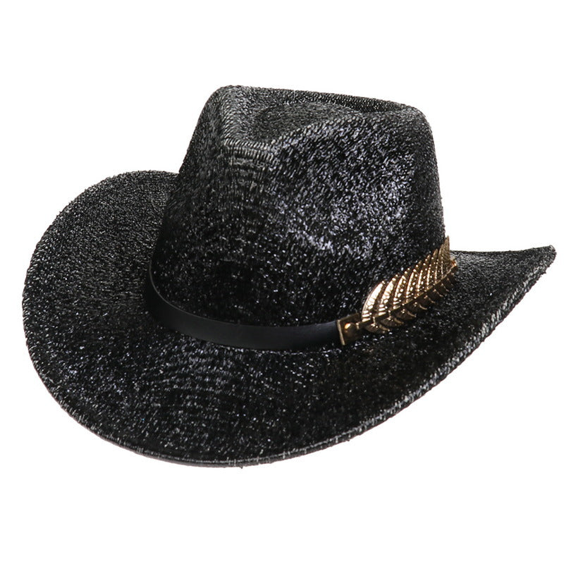 Sparkling Glitter Cowgirl Fashion Hat